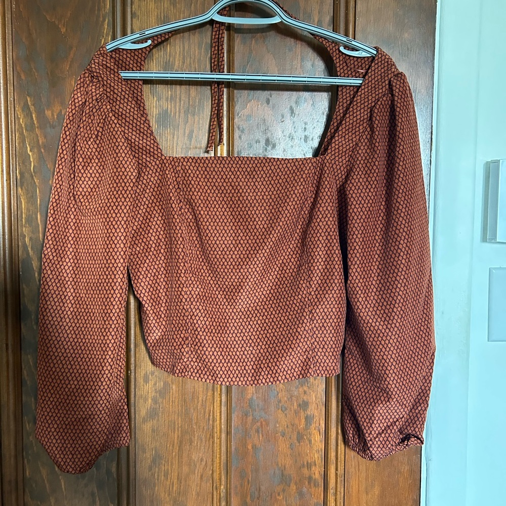 Levi's Rust Patterned Blouse